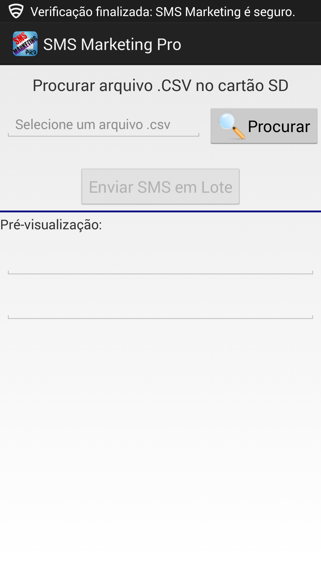 Android application SMS Marketing Pro screenshort