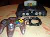 Nintendo64 Con Sus Cables  Un Control Y Un Juego