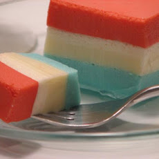 Unknownchef86's July 4th Creamy Red, White & Blue Jello