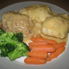 Chicken Fricassee and Dumplings (Lighter Version)