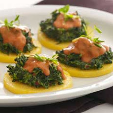 Creamed Spinach On Polenta