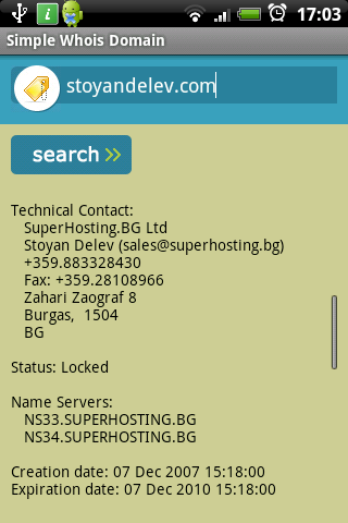 Simple Whois Domain