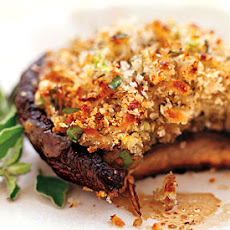 Mozzarella-Stuffed Grilled Portobellos with Balsamic Marinade