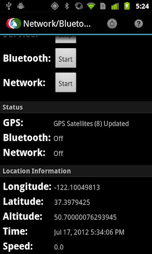 Network Bluetooth GPS