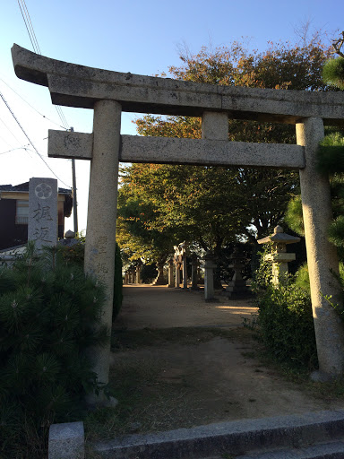 梶返天神鳥居 Kajigaesi Tenjin Shrine Gate Monument