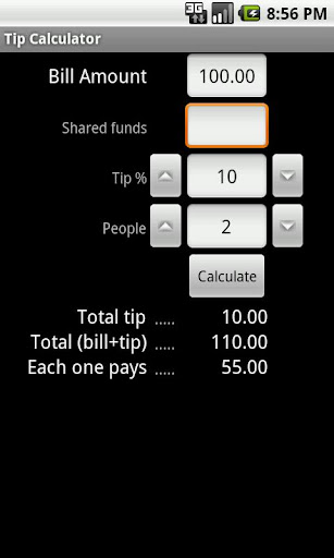 Tip Split Calculator