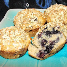 Lemon Blueberry Oatmeal Muffins