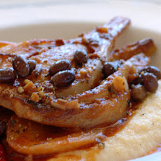 Braised Fennel with Olives and Soft Polenta