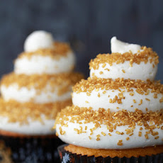 Eggnog Cupcakes with Spiced Rum