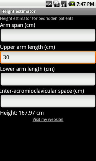 【免費醫療App】Height estimator for bedridden-APP點子