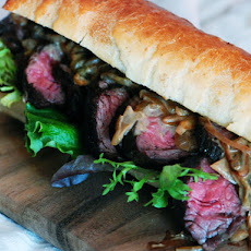 Steak with Caramelized Onion-Jalapeño Sauce