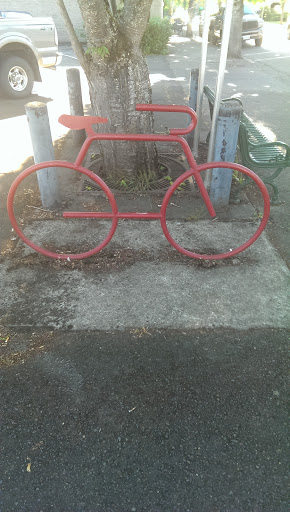 Bike At The Bus Stop