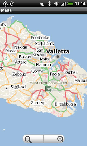 Malta Street Map