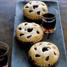 Brandied Sour Cherry and Pear Tartlets