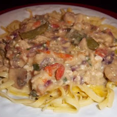 Turkey Tofu Stroganoff