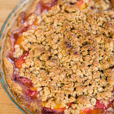 Peach and Ginger Crisp Pie