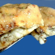 Fish Cushions With Papaya-Raisin-Dip