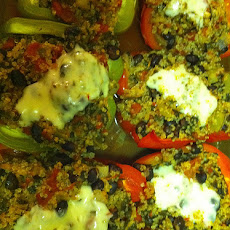 Mexican Quinoa Stuffed Bell Peppers
