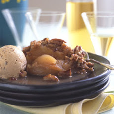 Apple Crisp with Prune Tequila Ice Cream