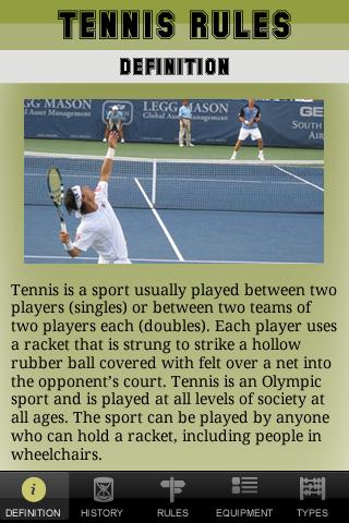 Tennis Rules