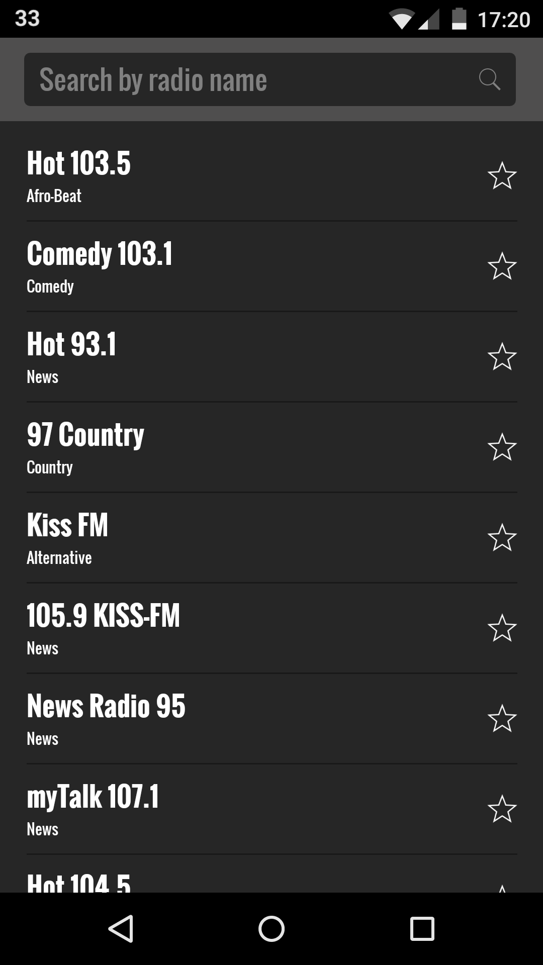 Android application Radio USA: Online FM Radio screenshort
