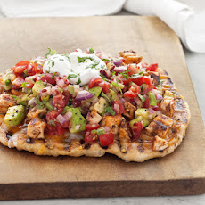 Grilled Chicken Taco Pizzas