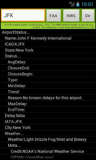 Airport Status and Weather