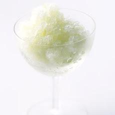 Granny Smith, Ginger, and Basil Granita