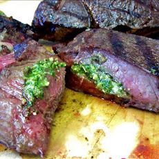 Grilled California Pesto-Stuffed Steaks