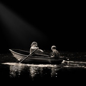 Stroke! by Nick Holland - Babies & Children Children Candids ( black and white )