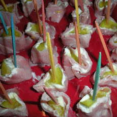 Ham and Pickle Swirls Appetizer