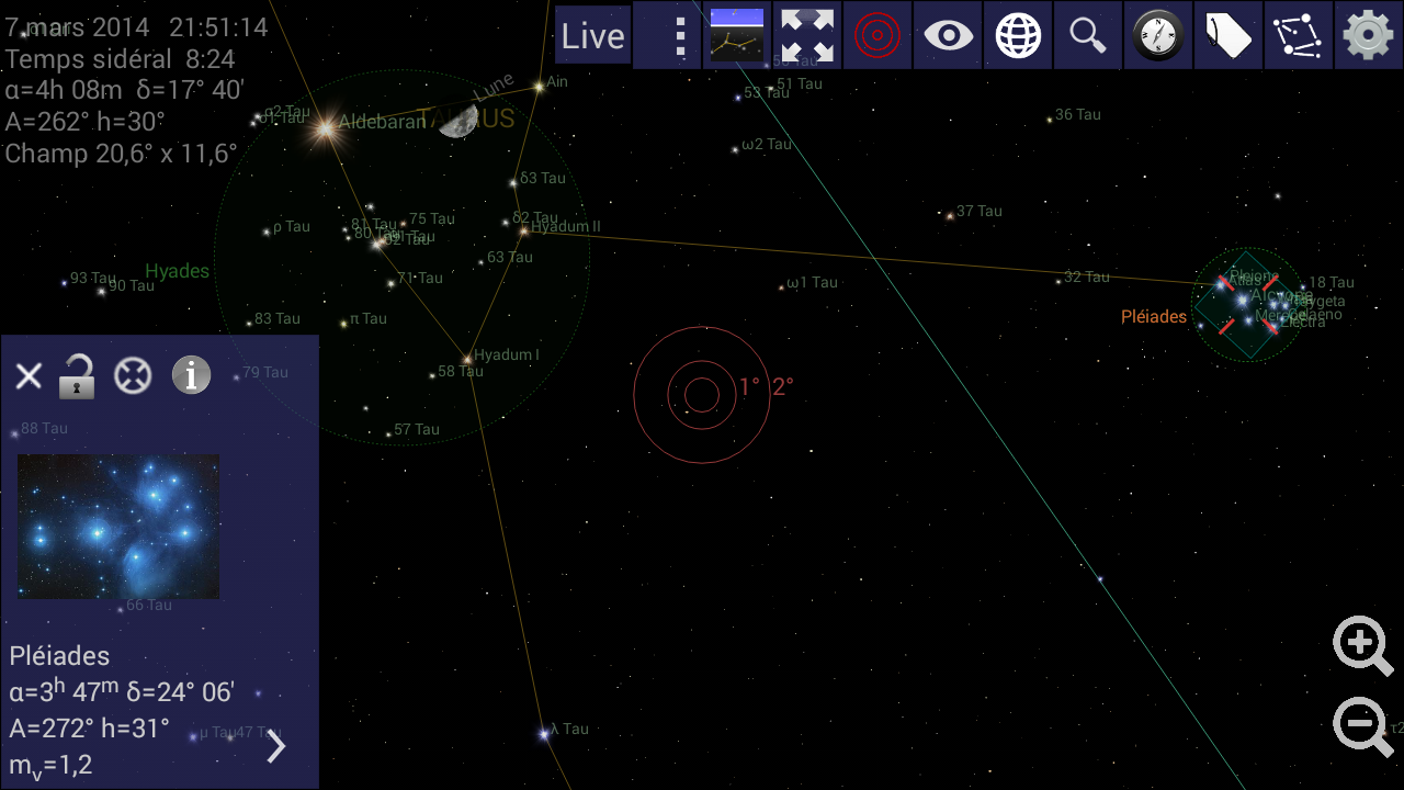 Android application Mobile Observatory 2 - Astronomy screenshort