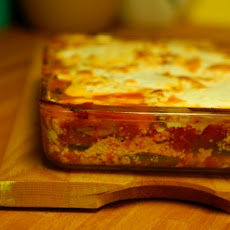 Roasted Eggplant Lasagna with Broiled Tomato Sauce