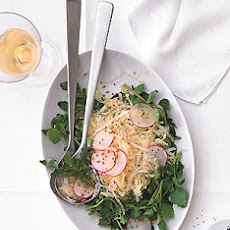 Celery Root, Radish, and Watercress Salad with Mustard Seed Dressing