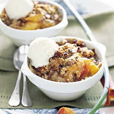 Individual Toffee, Pecan, and Peach Crisps