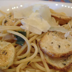 Spaghetti With Potato, Sage and Lemon