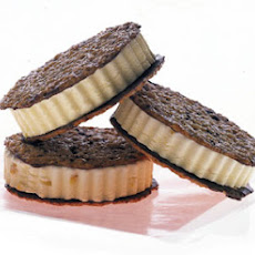 Orange Marmalade Ice Cream Sandwiches with Almond Florentines