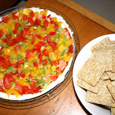 Seven-Layer Shrimp Dip With Mango Salsa