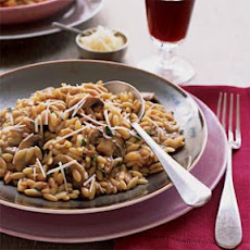 Mushroom Orzo Risotto