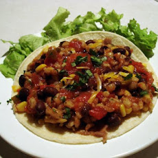 Barley, Black Bean and Corn Burritos