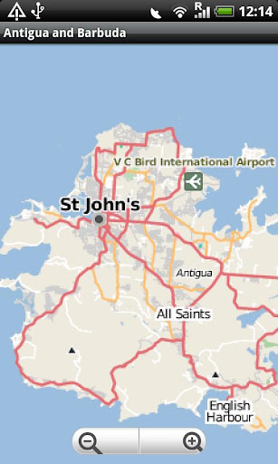 Antigua and Barbuda Street Map