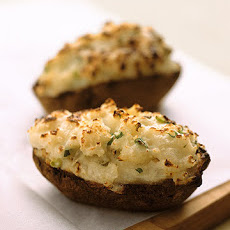 Twice-Baked Potatoes with Green Onions