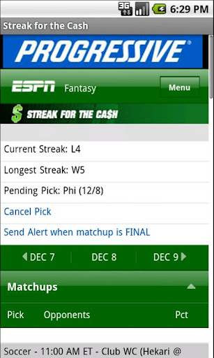 Streak for the Cash