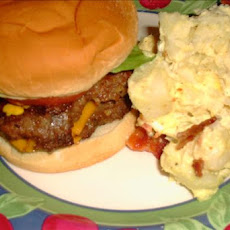 Smoked Cheddar & Bacon Stuffed Hamburgers
