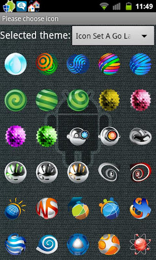 Icon Set A Go Launcher Ex