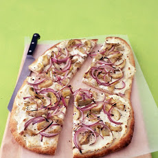 Pizza with Ricotta, Artichokes, and Onions