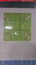 Altandi Green Leaf Tile Painting 