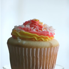 White Almond Sour Cream Wedding Cake