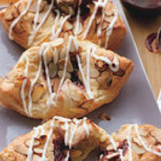 Raspberry Linzer Cheese Danishes