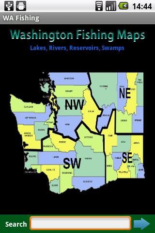 Washington Fishing Map - 13.5K